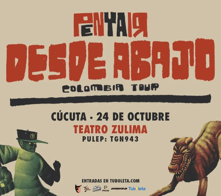 Penyair | Desde Abajo Tour - Cúcuta en Cúcuta: boletas 2026