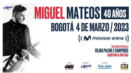 Miguel Mateos 40 Años en Bogotá: 4 de marzo y boletas 2027
