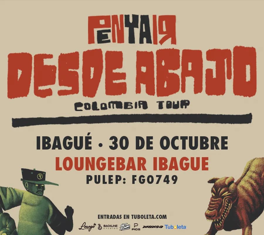 Penyair | Desde Abajo Tour - Ibagué en Ibagué: boletas 2026