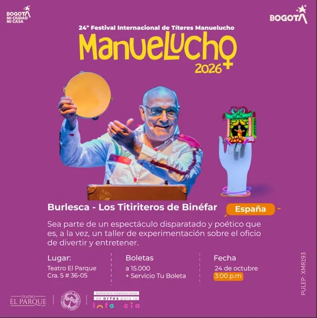 Burlesca en Cali: 24 de octubre y boletas 2026