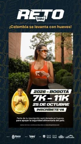 Reto Win, Colombia Se Levanta con Huevos. Bogotá