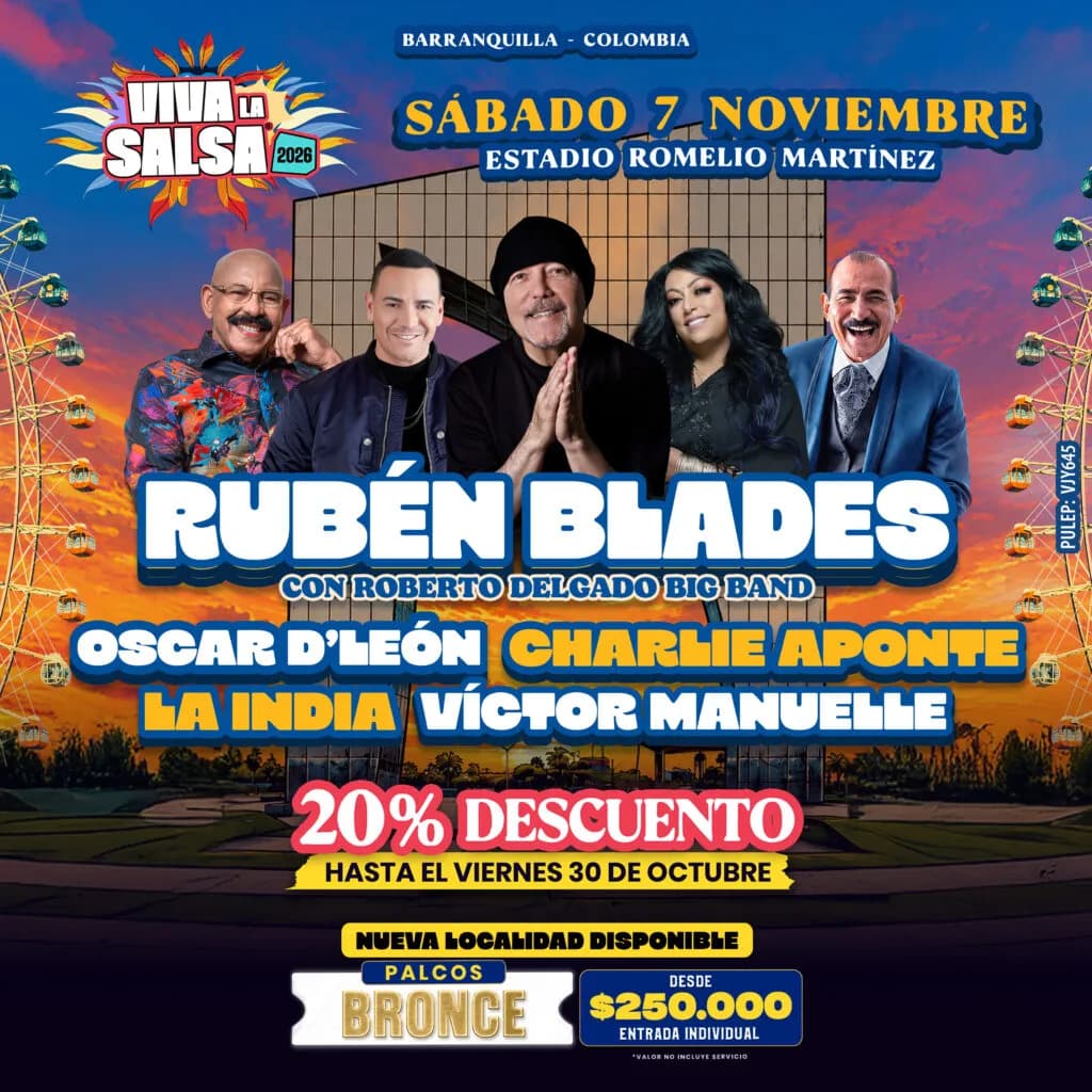 Concierto Viva la Salsa Barranquilla | Comprar Entradas