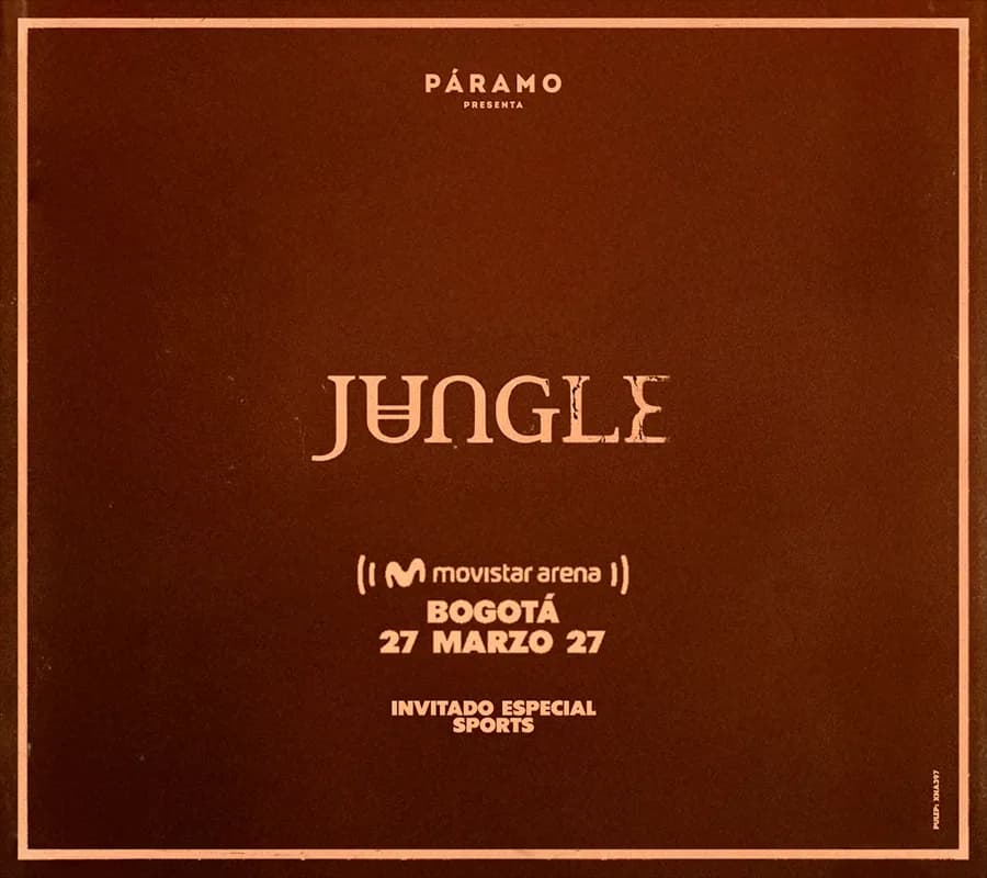 JUNGLE | World Tour 2027 en Bogotá: 27 de marzo y boletas 2027