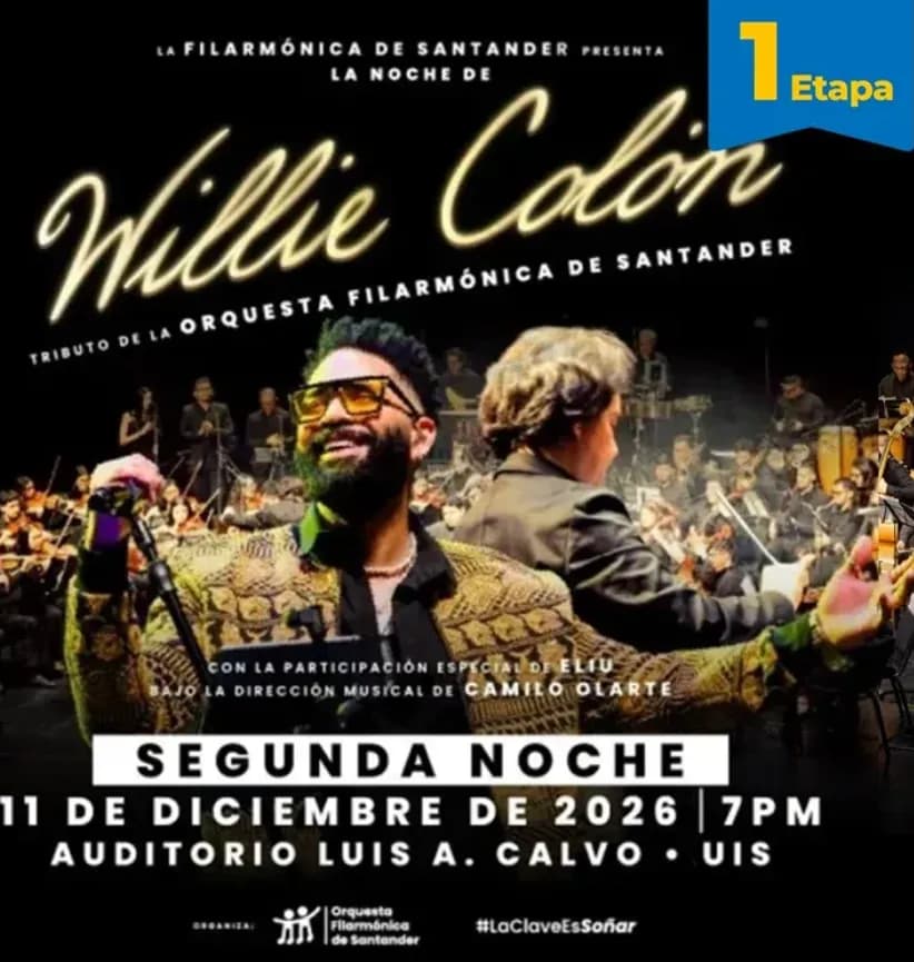 La Noche de Willie Colón en Bucaramanga: boletas 2026
