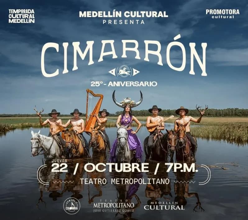 Cimarrón: 25 Años en Medellín: 22 de octubre y boletas 2026