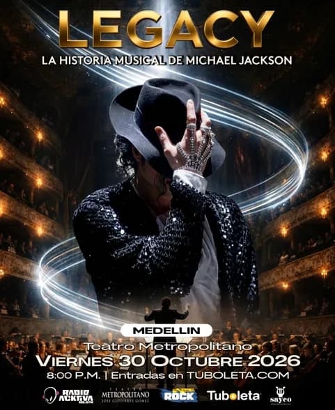 Legacy Medellín en Medellín: 30 de octubre y boletas 2026