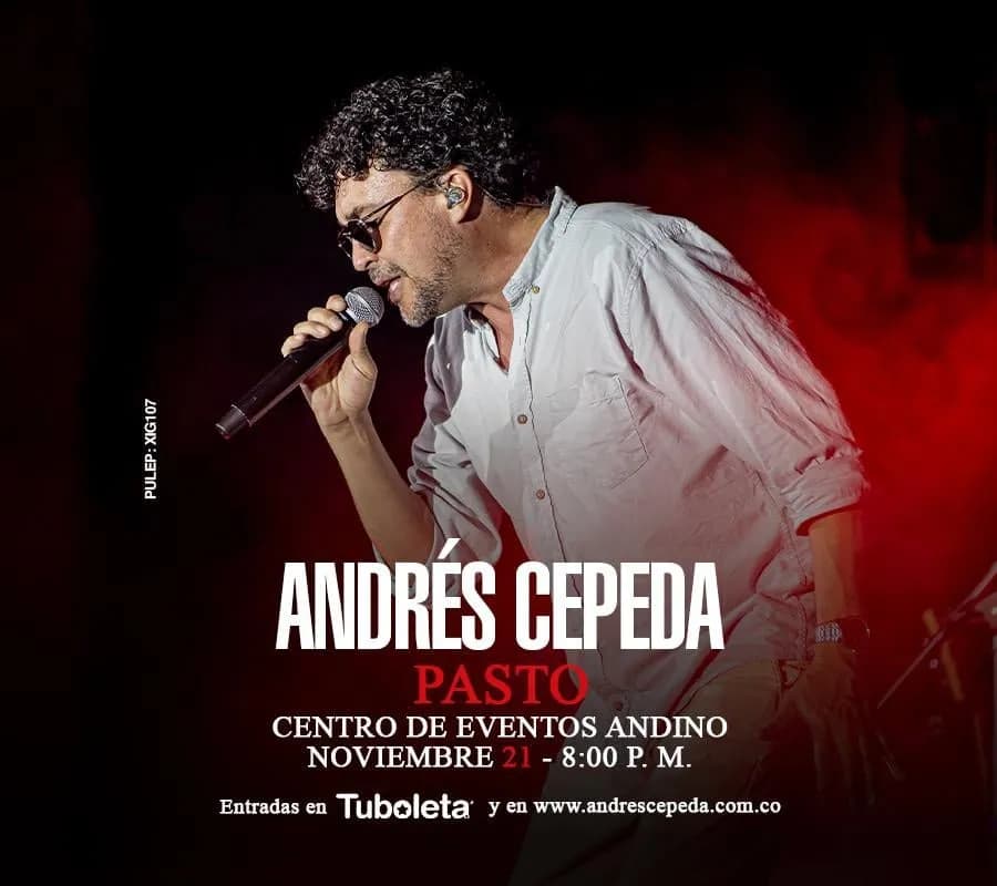 Andres Cepeda Pasto en Pasto: 21 de noviembre y boletas 2026