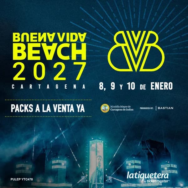 Buena vida Beach 2027 - Cartagena en Cartagena: boletas 2027