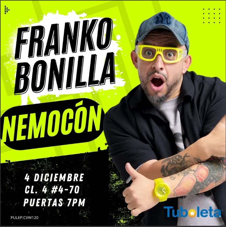 Franko Bonilla Nemocón en Nemocón: 4 de diciembre y boletas 2026