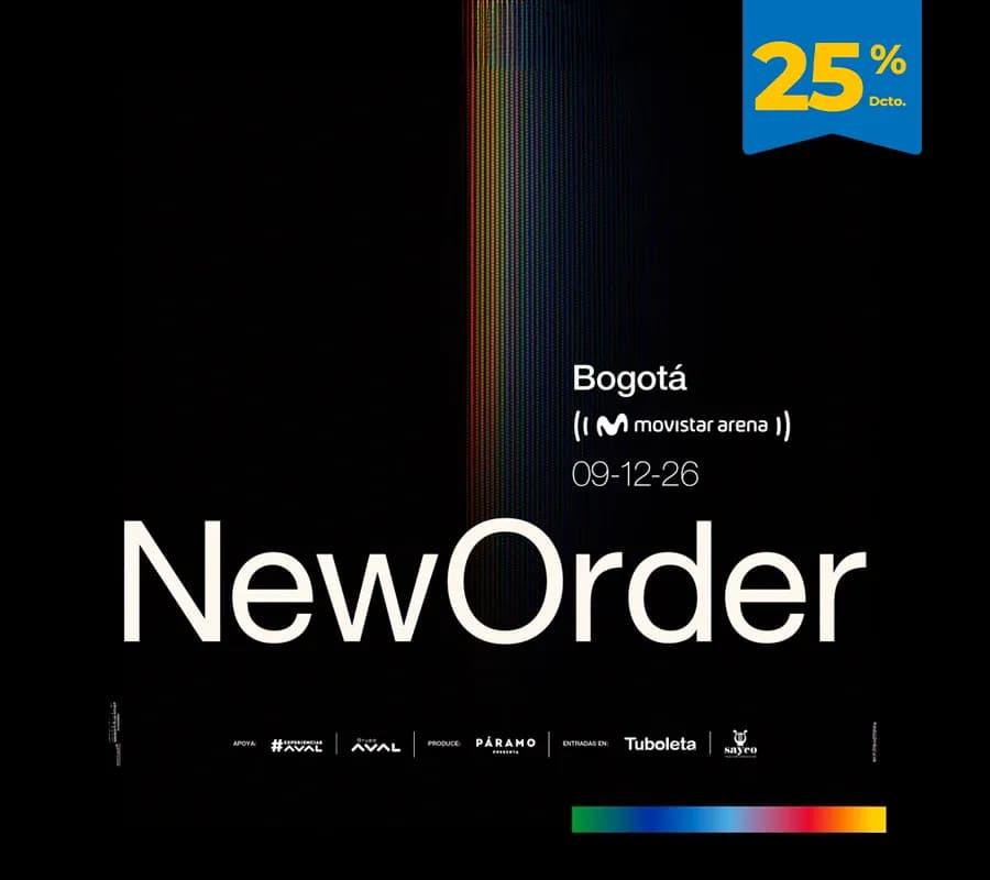New Order en Bogotá: 9 de diciembre y boletas 2026