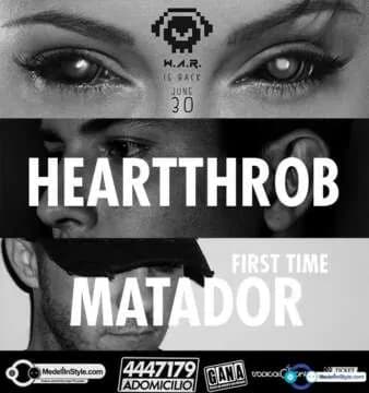 Más de 1.000 Boletas Vendidas para Heartthrob & Matador ¡¡ Hasta el Jueves Boletas a $40.000 en Medellín: 30 de junio y
