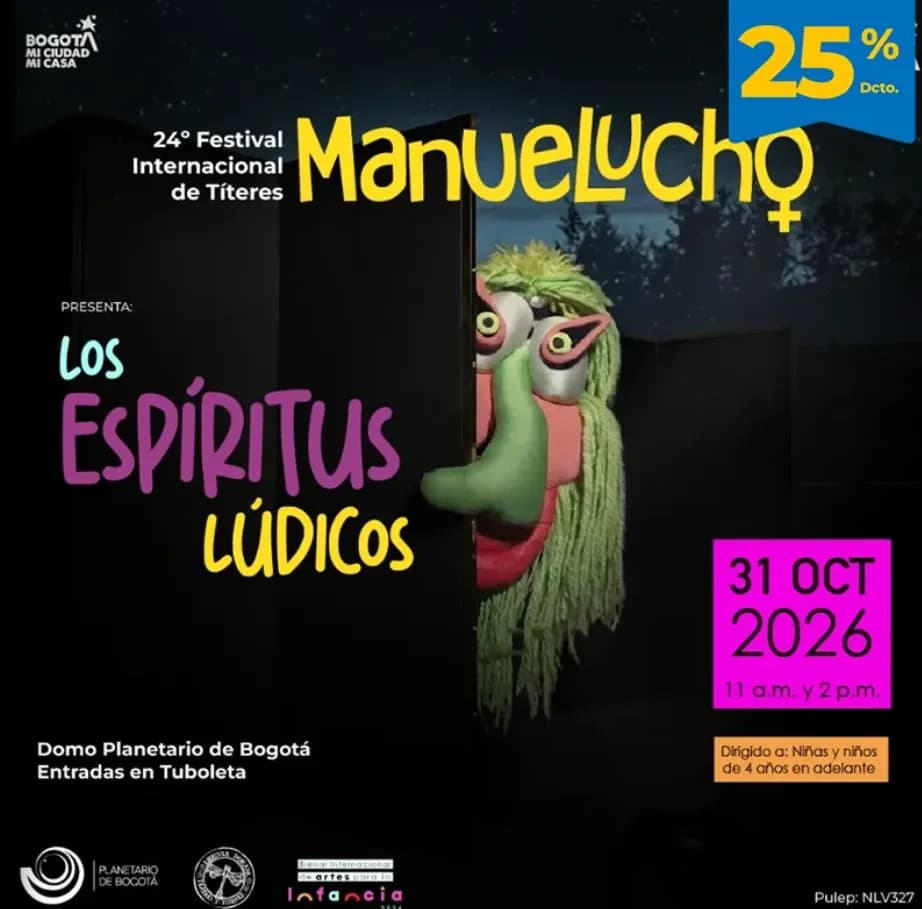 Los Espíritus Lúdicos en Bogotá: 31 de octubre y boletas 2026