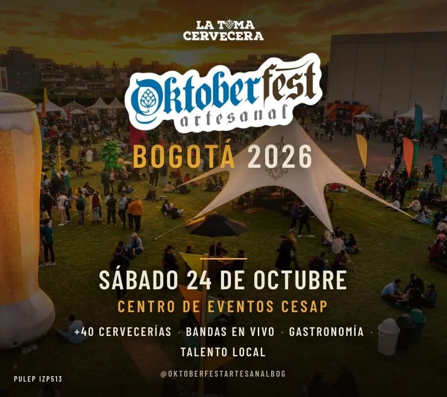 Oktoberfest Artesanal Bogotá 2026 en Bogotá: boletas 2026