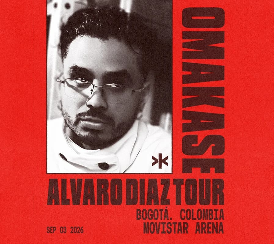 Alvaro Díaz en concierto: 4 septiembre 2026, Bogotá