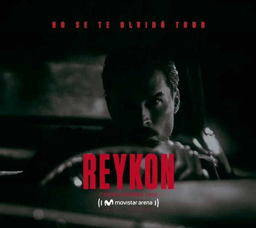 Reykon en concierto: 6 noviembre 2026, Bogotá