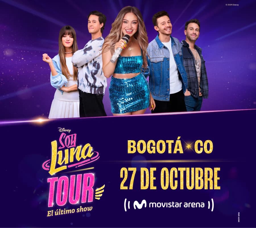 Soy Luna en concierto: 27 octubre 2026, Bogotá