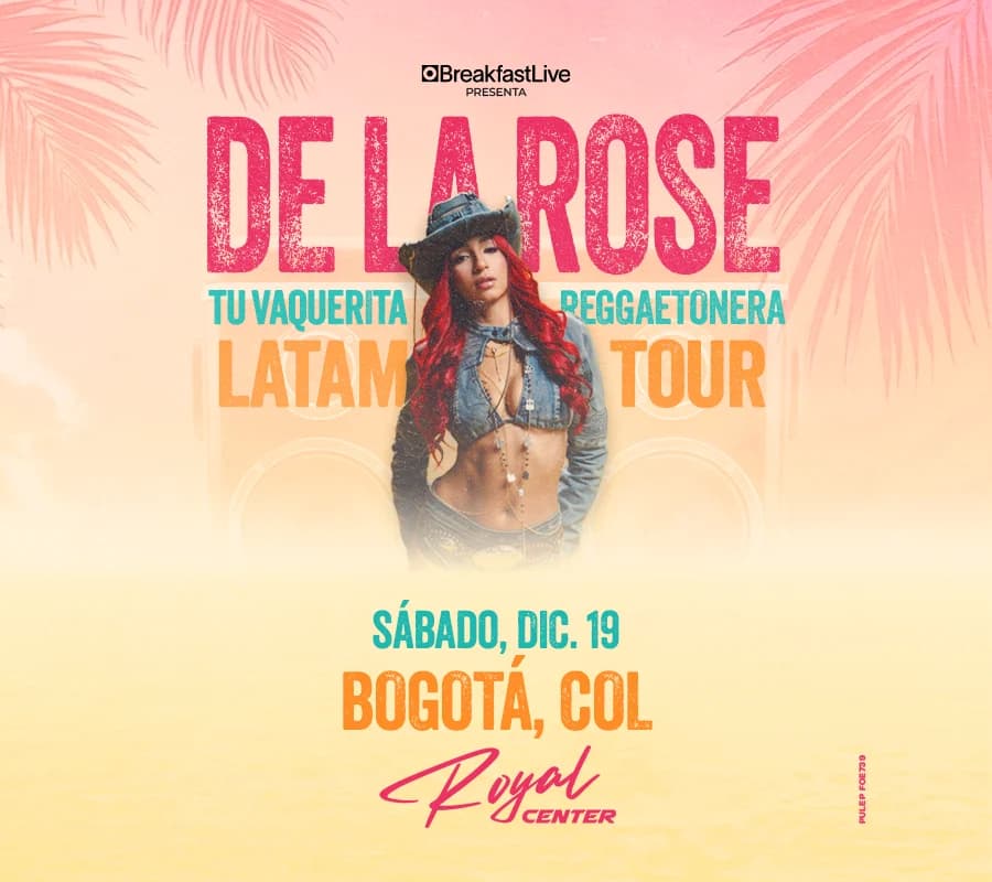 De La Rose en concierto: 19 diciembre 2026, Bogotá